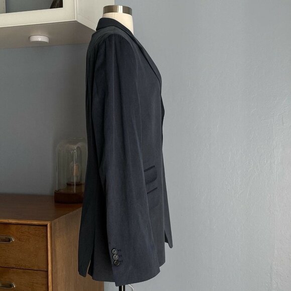 Yves Saint Laurent Men Cotton Navy Blazer Sport Coat Jacket 52L - Picture 4 of 8